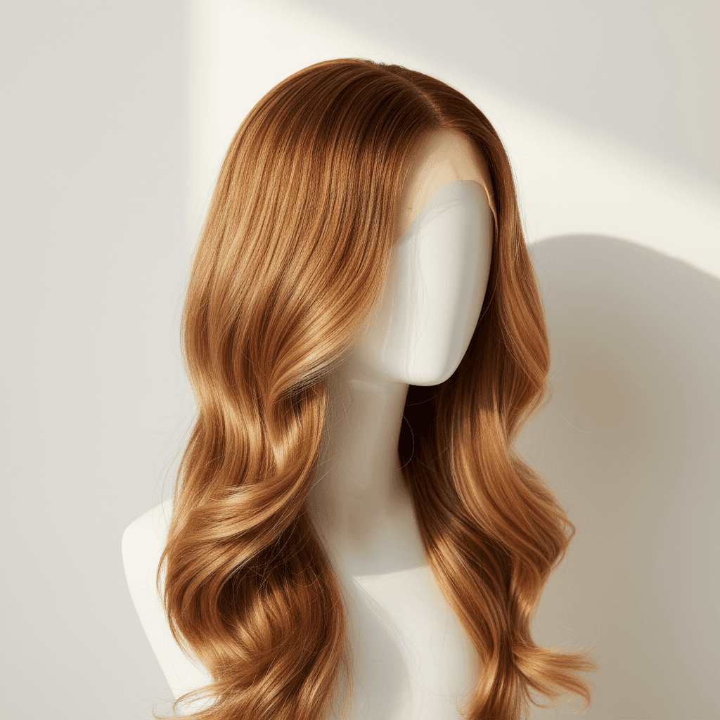 Wigs and extensions on mannequin heads